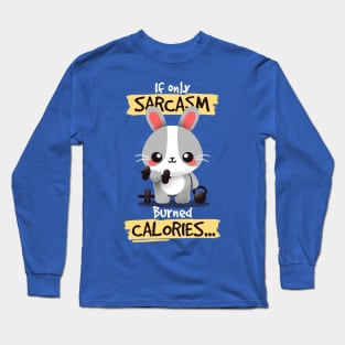 Bunny burning calories Long Sleeve T-Shirt